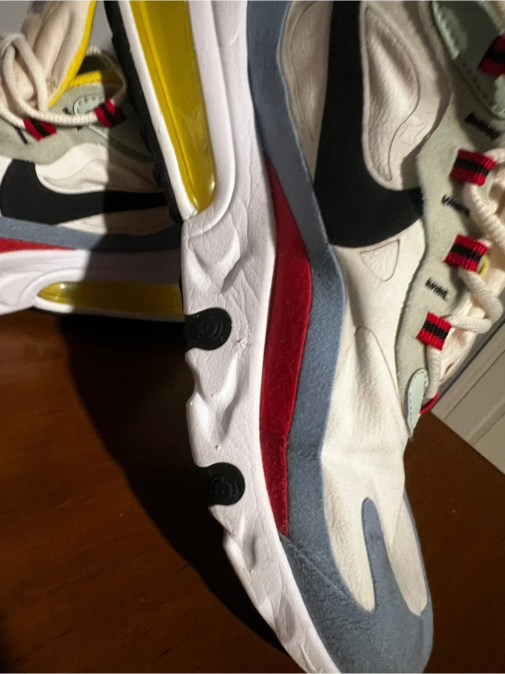 Nike Air Max 270 React Bauhaus (Women's Shoe). Gently Used. Size 10.